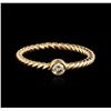 Image 1 : 14KT Rose Gold 0.09ct Diamond Ring