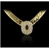 Image 1 : 14KT Yellow Gold 1.77ctw Ruby and Diamond Jewelry Suite