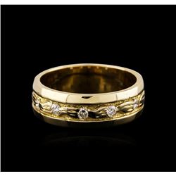 14KT Yellow Gold 0.23ctw Diamond Ring