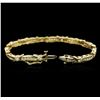 Image 3 : 14KT Yellow Gold 1.63ctw Diamond Bracelet