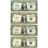 Image 1 : 1935 $1 Silver Certificate Lot of 4 Assorted Bills