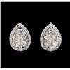 Image 1 : 0.95ctw Diamond Earrings - 14KT White Gold