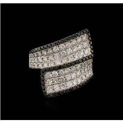 14KT White Gold 2.53ctw Fancy Black Diamond Ring