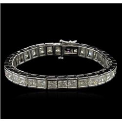 25.45ctw Diamond Tennis Bracelet - 14KT White Gold