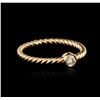 Image 2 : 14KT Rose Gold 0.09ct Diamond Ring