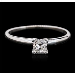 14KT White Gold 0.40ct Princess Cut Diamond Solitaire Ring