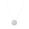 Image 2 : 14KT White Gold 1.25ctw Diamond Pendant With Chain