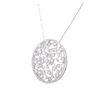 Image 3 : 14KT White Gold 1.25ctw Diamond Pendant With Chain