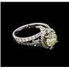 Image 2 : 2.86ctw Diamond Ring - 18KT White Gold