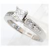 Image 7 : GIA Certified 1.00ctw Diamond Ring - 14KT White Gold