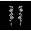 Image 1 : 14KT White Gold 2.62ctw Diamond Earrings