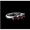 Image 2 : 2.85ctw Ruby Ring - 14KT White Gold