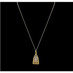 22KT Yellow Gold Religious Pendant With Chain