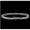 Image 2 : 8.30ctw Diamond Tennis Bracelet - 14KT White Gold