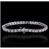 Image 2 : 14KT White Gold 5.33ctw Diamond Bracelet
