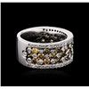 Image 2 : 14KT White Gold 0.91ctw Diamond Ring