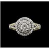 Image 1 : 0.93ctw Diamond Ring - 14KT White Gold