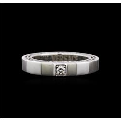 Versace 0.12ct Diamond Ring - 18KT White Gold