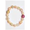 Image 2 : PEARL AND CUBIC CRYSTAL BRACELET
