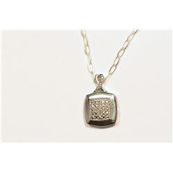 STERLING SILVER DIAMOND (6 DIAMONDS) PENDANT