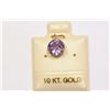 Image 1 : 10KT GOLD AMETHYST PENDANT