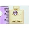 Image 2 : 10KT GOLD AMETHYST PENDANT