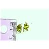 Image 2 : STERLING SILVER PERIDOT & DIAMOND EARRINGS