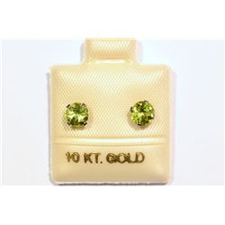 10KT GOLD PERIDOT EARRINGS