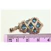Image 2 : STERLING SILVER BLUE TOPAZ PENDANT
