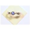 Image 1 : 10KT GOLD TANZANITE & DIAMOND RING