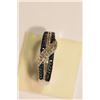 Image 1 : STERLING SILVER DIAMOND (0.28CT) & (0.16CT) RING