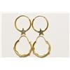 Image 1 : 14KT GOLD HOOP EARRINGS (2 PAIRS)