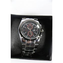 NEW MENS STAINLESS STEEL WATCH