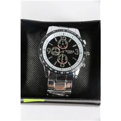NEW MENS STAINLESS STEEL WATCH