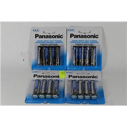 4 PACKS OF PANASONIC AA BATTERIES