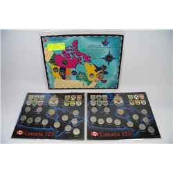 SET OF 3 SHEETS OF ROYAL CANADIAN MINT COINS