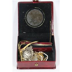 JEWELLERY BOX WITH CONTENTS
