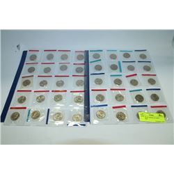 2 SHEETS OF AMERICAN MINT QUARTERS