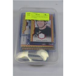 BIN OF 2014/15 U.D. MASTER PIECES HOCKEY CARDS
