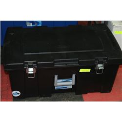 BLACK STERILITE LOCKABLE STORAGE BIN ON