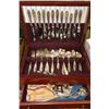 Image 1 : SILVERWARE IN WOODEN BOX