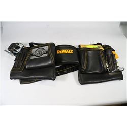 NEW DEWALT 12 POCKET CARPENTERS TOP GRAIN LEATHER