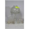 Image 1 : GLASS LAMP WITH TWO PARTYLITE HOLDERS
