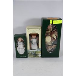 3 ANNE OF GREEN GABLES DOLLS