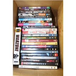 BOX OF DVDS