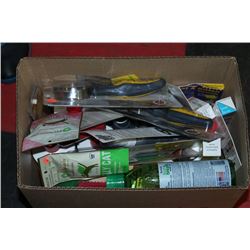 BOX OF ODOR & STAIN REMOVERS, GRIPSOFT CAT COMB,