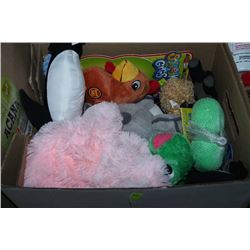BOX OF DOG TOYS