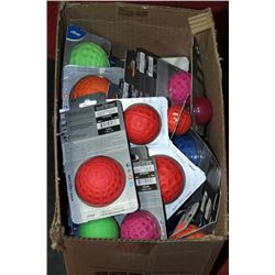 BOX OF DOG TOYS