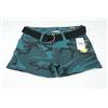 Image 1 : SWEET JEANS,  DESIGNER SHORTS W/ BELT SIZE 10