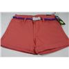 Image 1 : SWEET JEANDS, DESIGNER SHORTS W/ BELT SIZE 12